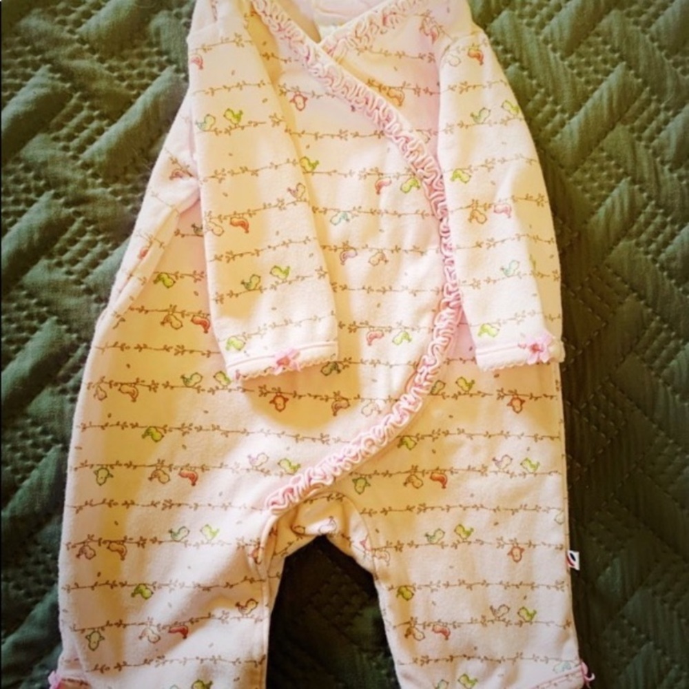 Absorba Pink 0-3 Month Bodysuit Snap-Up